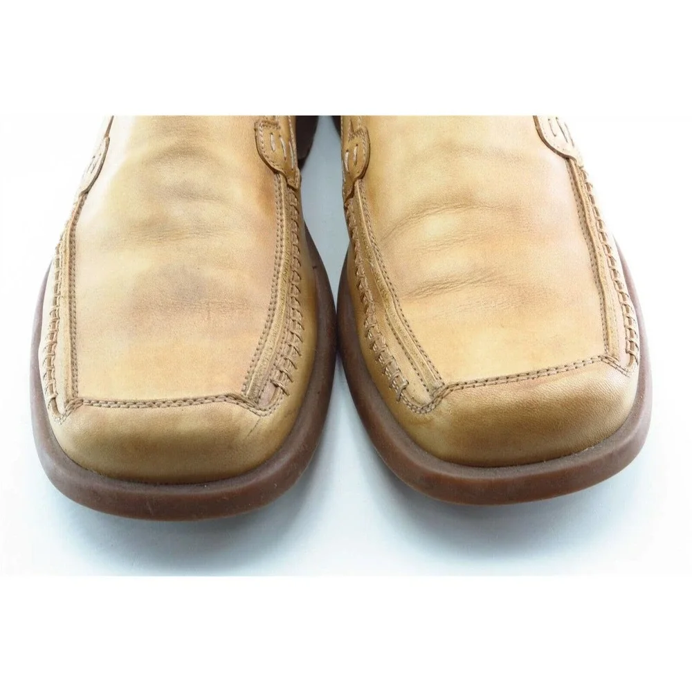 ecoflex by Lacal Shoes Sz 41‎ M Square Toe Brown Loafer Leather Men